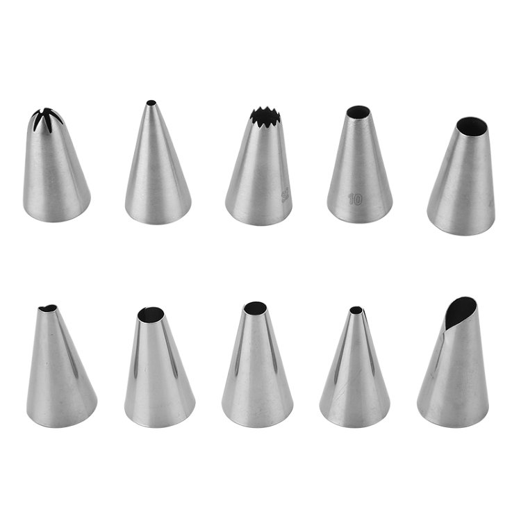 Hot Sale Stainless Steel Cake Nozzles Set DIY Cake Decorating Supplies Baking Piping Tips Nozzles