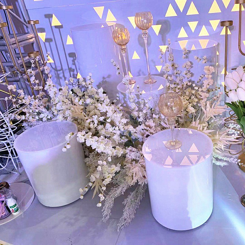 Wedding Backdrop Dessert Cake Table Stand Birthday Party Event Decoration Cylinder Stand