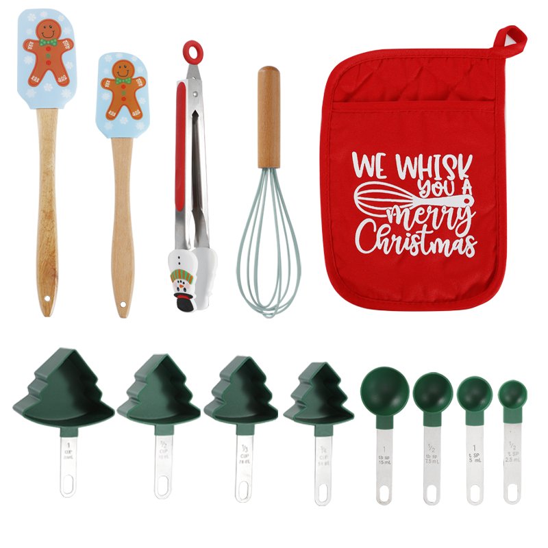 Customized Christmas Baking Tool Set Oven Toast Biscuit Cake Bread Pizza Mould Molde De Silicona Reposteria