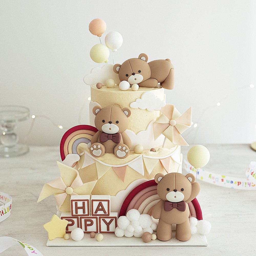 Valentine's Day Confession Bear Soft Rubber Stereo Doll Decoration Cake Topper Suppliers