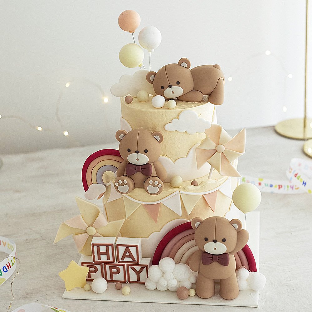 Valentine's Day Confession Bear Soft Rubber Stereo Doll Decoration Cake Topper Suppliers