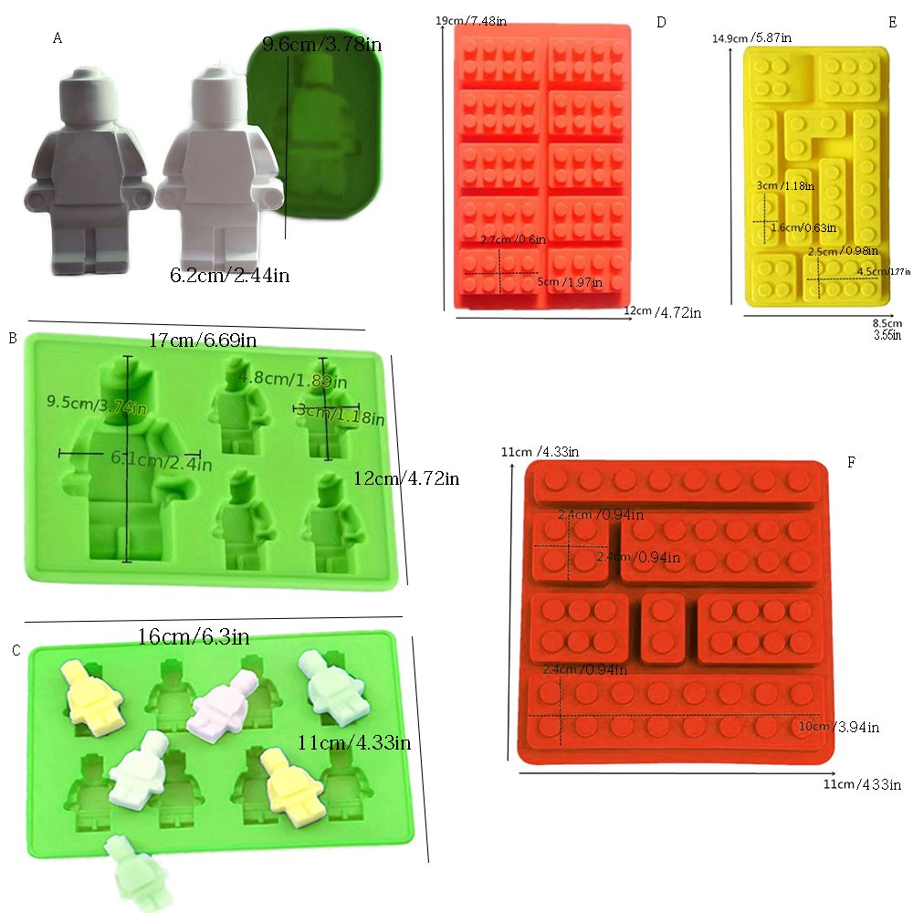 Robot Candle Mould Ice Cube Candle Moulds Silicone Gypsum Resin Soap Craft Molde De Vela Chocolate Gift Making Mold Candle Molds