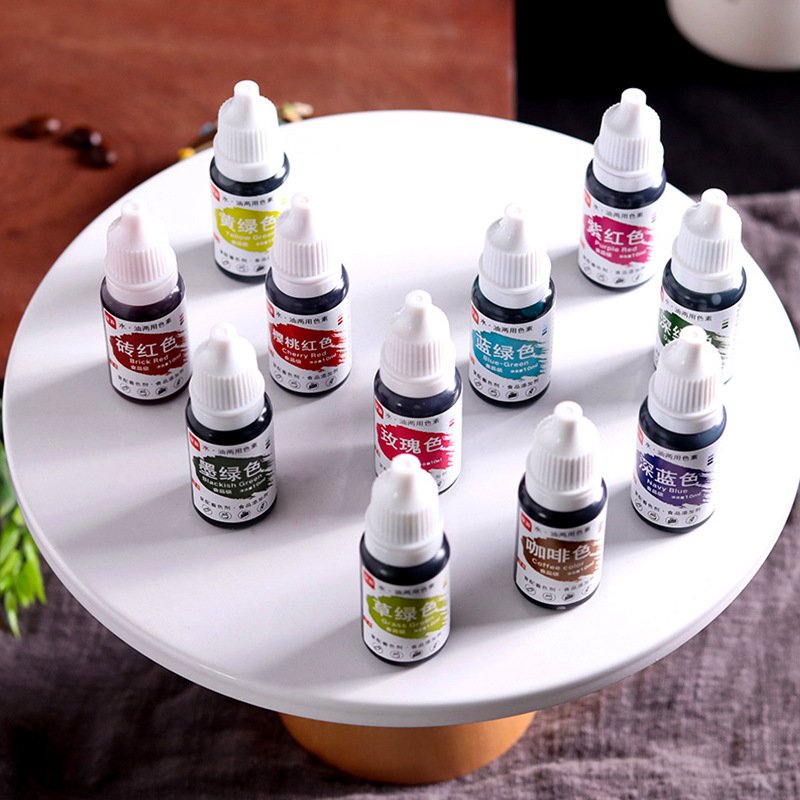 Water-oil edible coloring Rainbow Cake Macaron Cream cake decorating supplies 10ml fondant Baking material food colour
