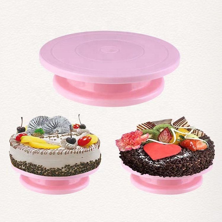 Wanlihao popular plastic cake turntable stand for cake decoration tools