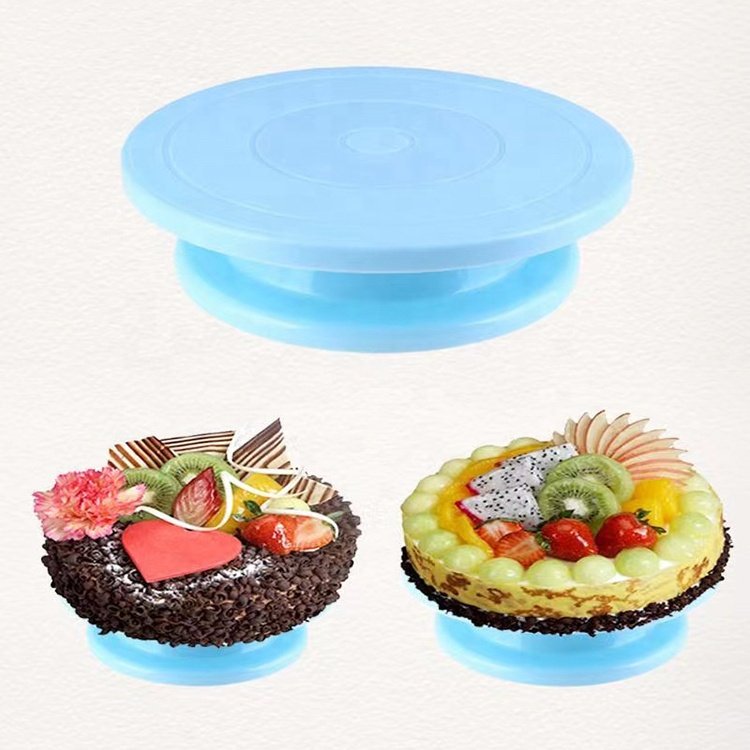 Wanlihao popular plastic cake turntable stand for cake decoration tools