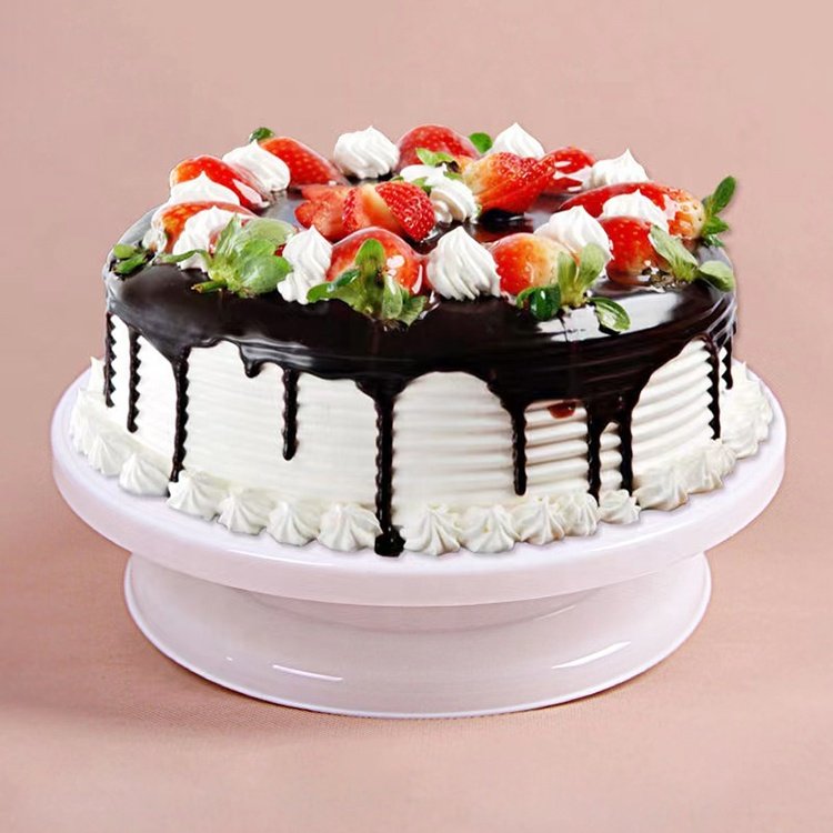 Wanlihao popular plastic cake turntable stand for cake decoration tools