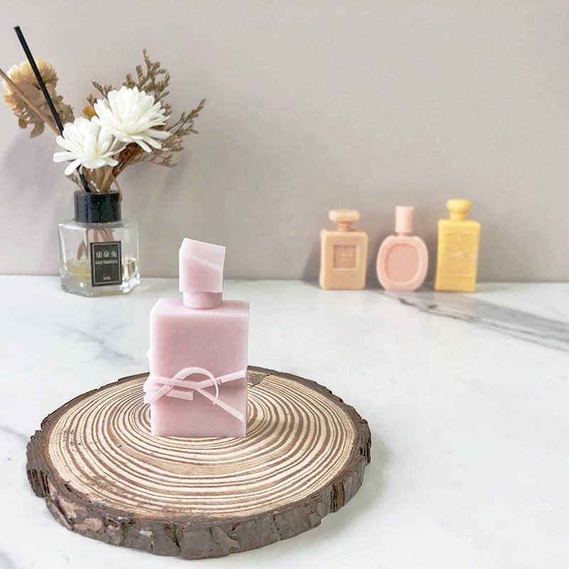 Candle Making Supplies Silicone Candle Mold Perfume Bottle Shape Aromatherapy Candle Silicone Mold