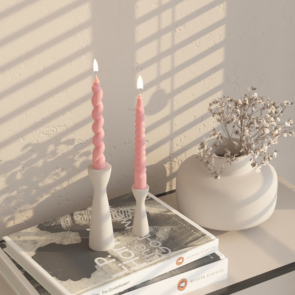 Large Size Cake Decor Tool DIY Candle Holder Vase Silicone Mold Wax Candle Custom Mold 3D Geometry Office Gift Candle Wax Moulds