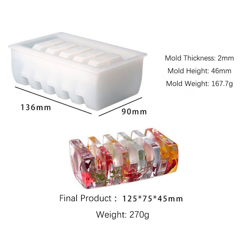 Triangle and round Resin Coaster Silicone Mold with Bottom Bracket Includes Storage Box for Convenient Candle Moulds Usage