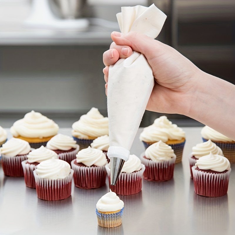 Wanlihao 48pcs Stainless Steel Cake Piping Nozzles Set for Cream Decorating Baking Essential Tools Set