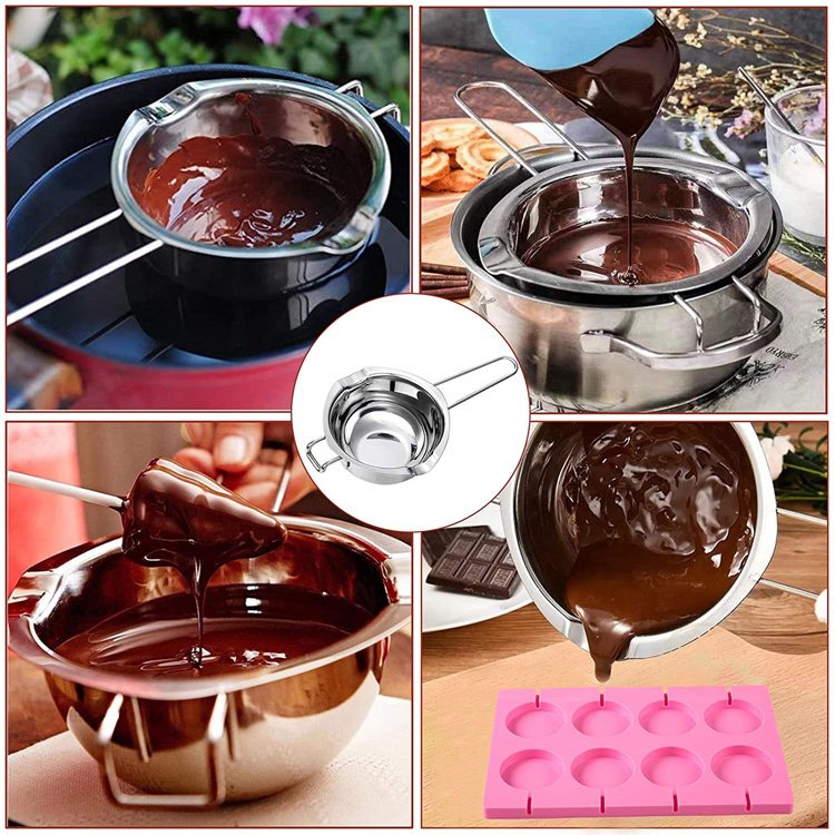 Cake Pop Maker Kit 454pcs Silicone Lollipop Mold Set with 3 Tier Cake Stand, Chocolate Candy Melting Pot Gift Box Pink 33*32*7cm