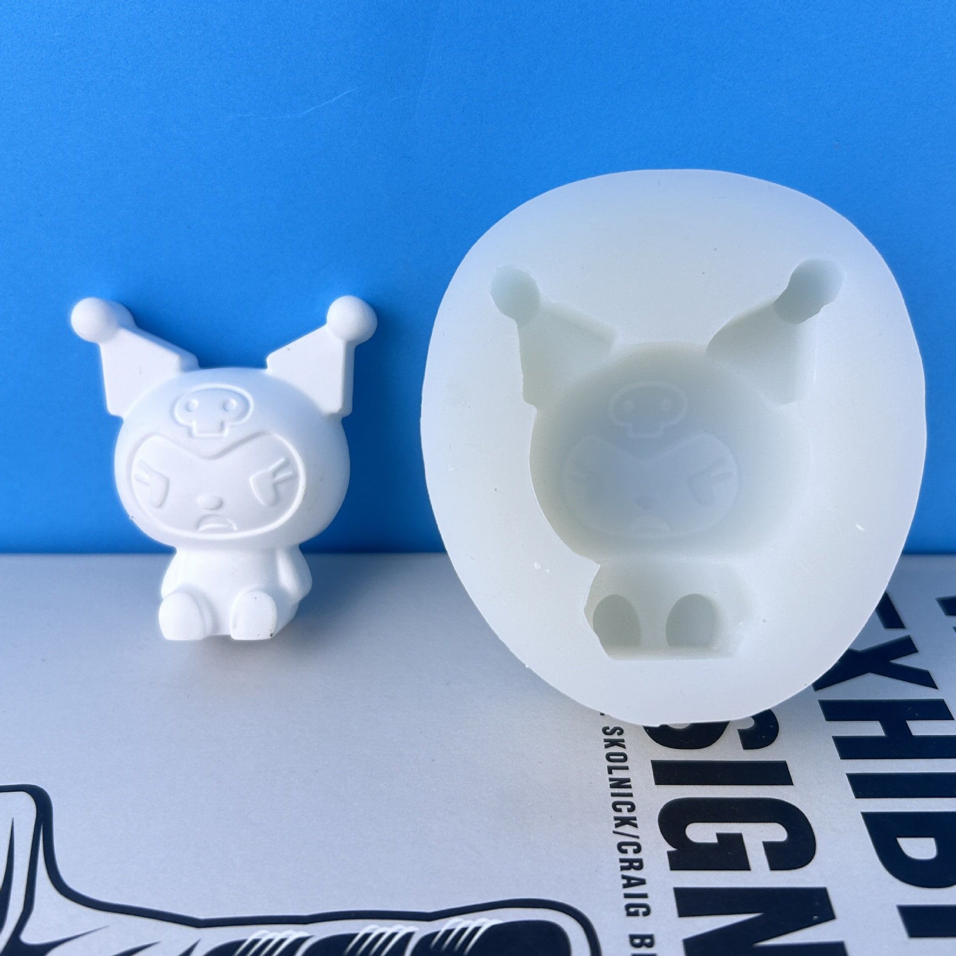 YS 2D Mini Cartoon Anime Character Candle Silicone Mold DIY Aromatherapy Soap Decoration Gypsum Clay Mold Cake Making Home Decor