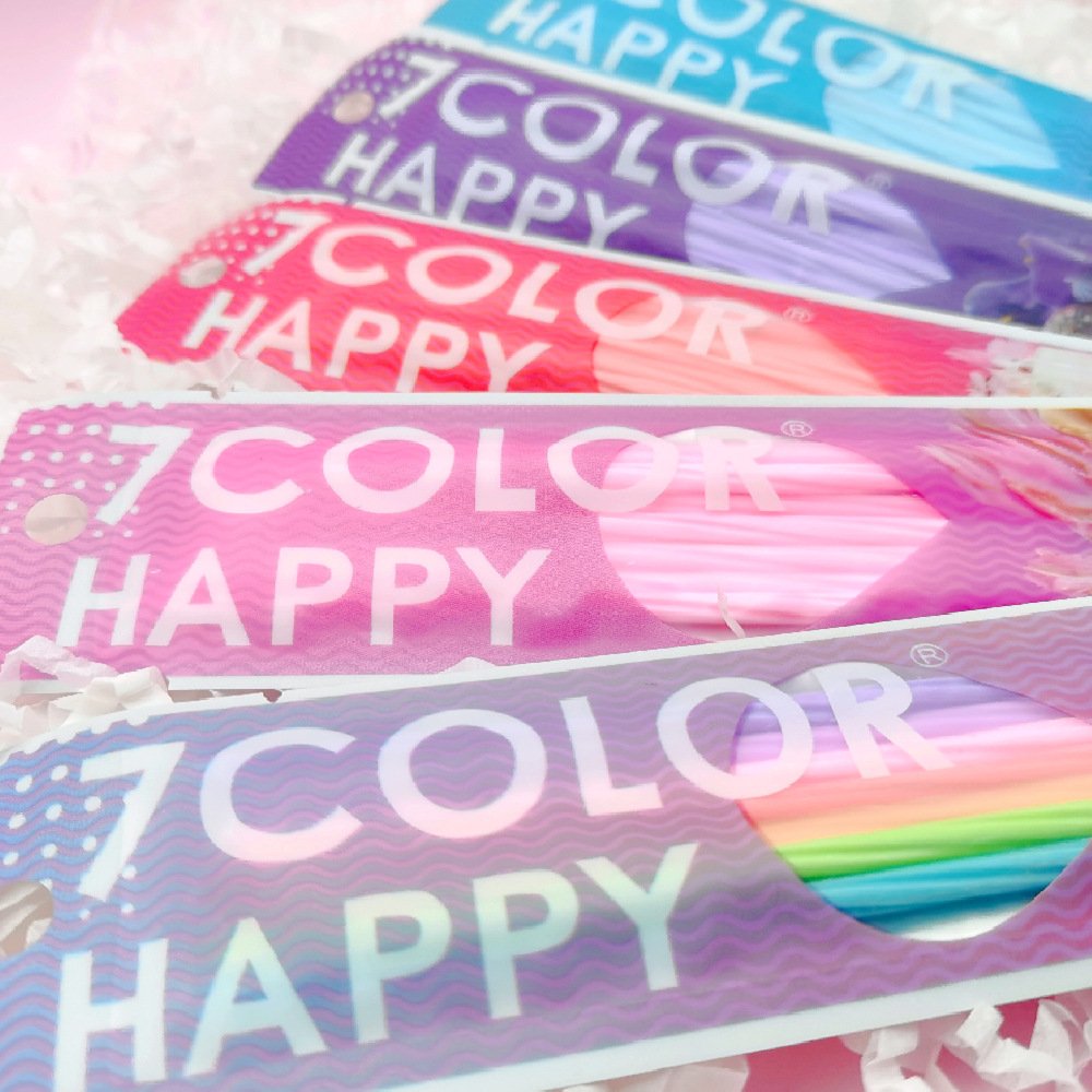7pcs Rainbow Curve Birthday Candle Cake Decoration Creative Holiday Party Digital Candle Cake Decorating Supplies Cupcake Topper