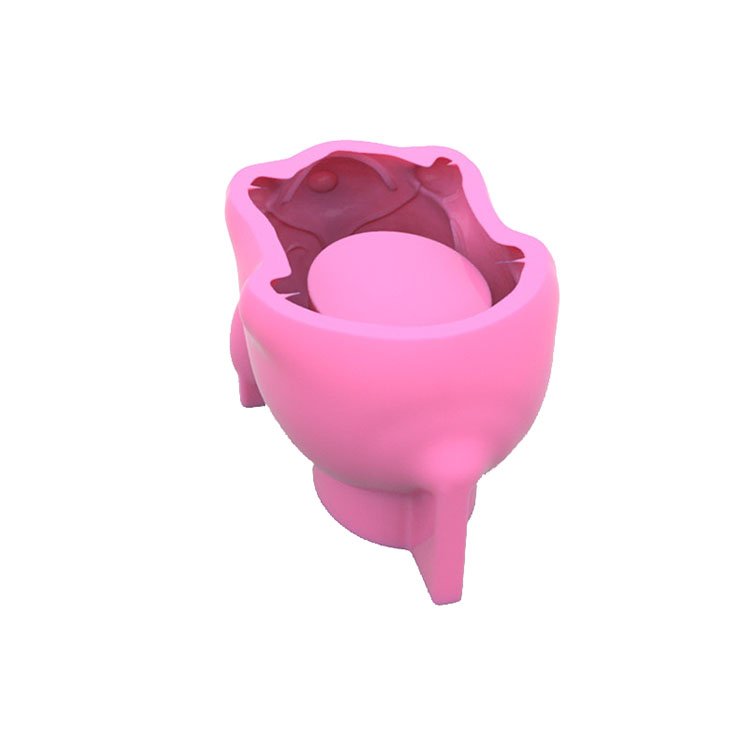 YS Custom DIY 3D Lie Dog Flower Pot Vase Plant Mold Flower Arrangement Container Decor Ornaments Candle Plaster Mold Tools
