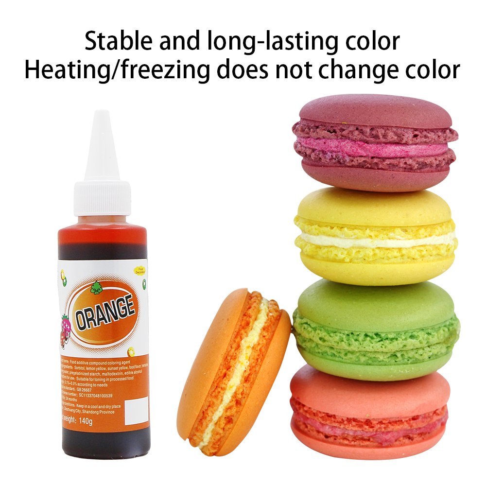Factory Sale 140g Red Edible Food Dye Liquid Halal Food Coloring for Cake Decoration Bottle Packaging