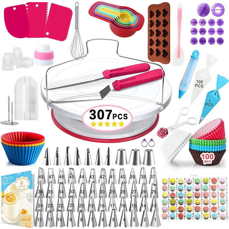 Factory 333pcs cake set Cake Decorating Supplies Kit Baking Pastry Tools Baking Accessories cake tools baking tools sets