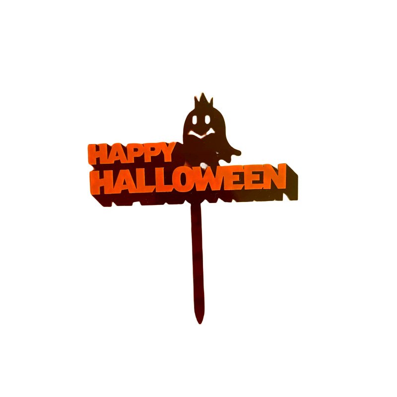 New Halloween cake decorating supplies Castle Bat Double acrylic cake topper halloween party decoration
