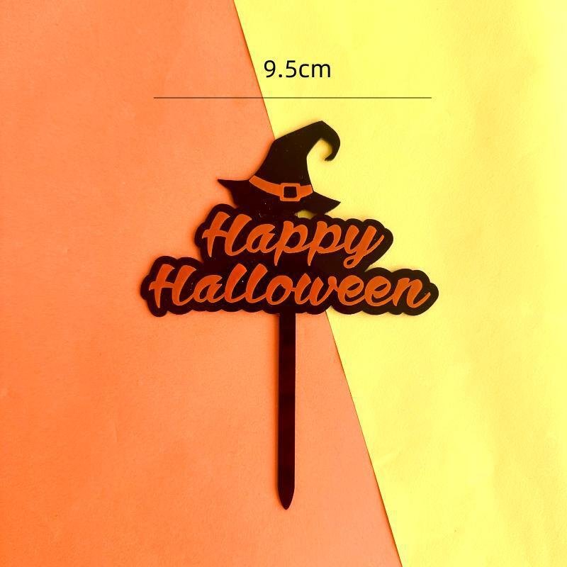New Halloween cake decorating supplies Castle Bat Double acrylic cake topper halloween party decoration