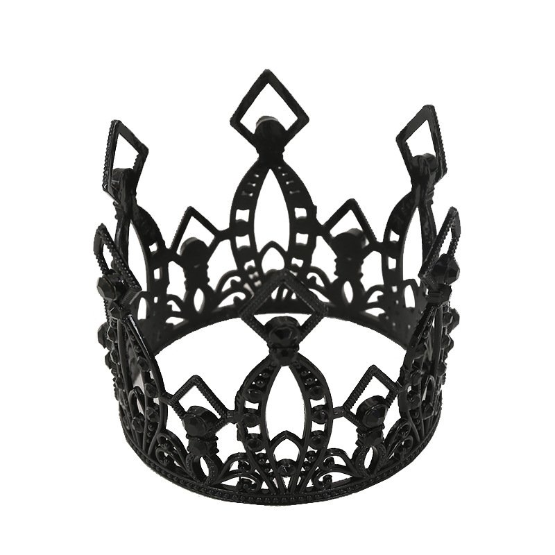 Alloy pearl trumpet cake decoration crown birthday party baking ornament children crown bouquet accessories floral materials