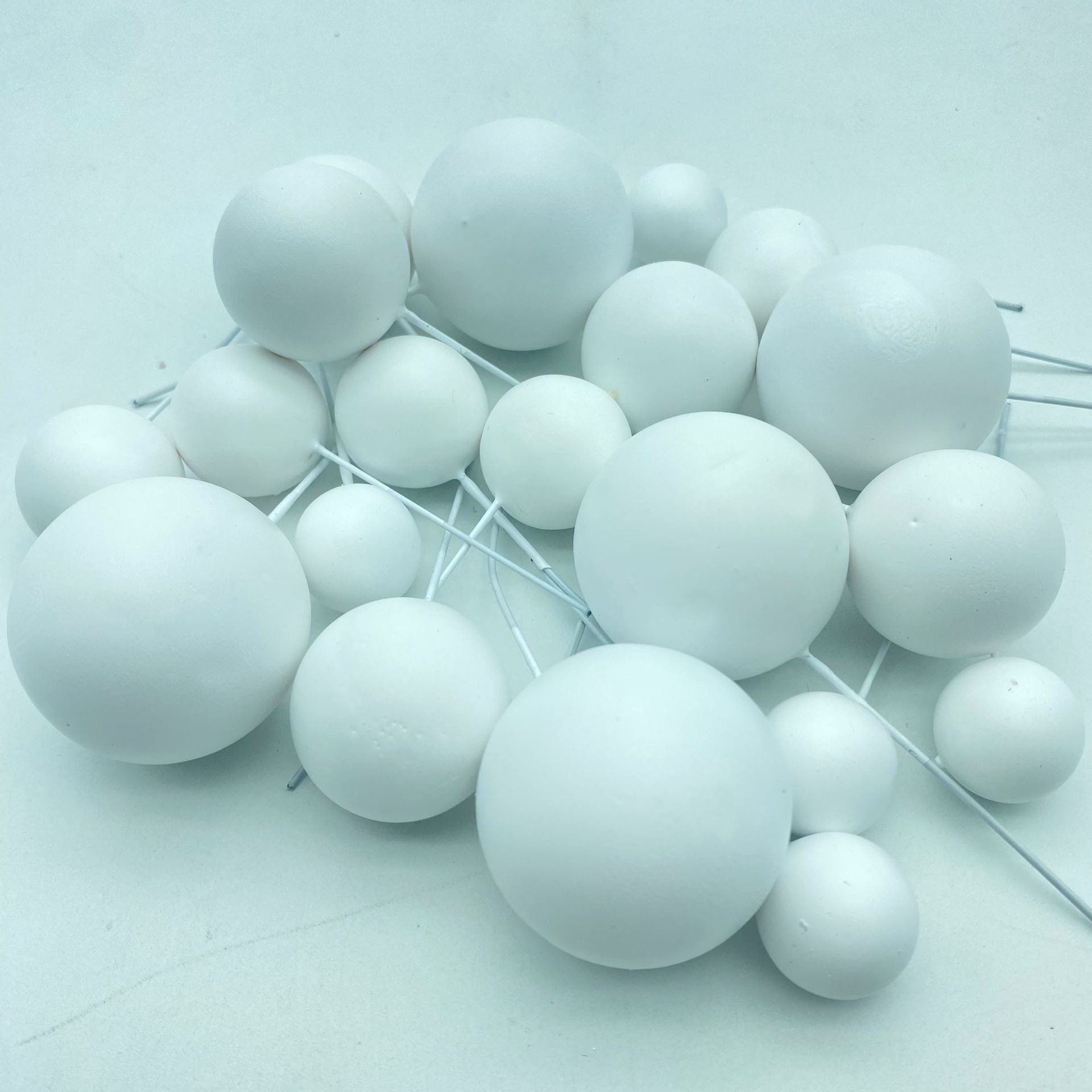 Cake Topper Mini Balloons Decorations for Birthday Cake Decorating and Christmas Party Red Green Gold white matte ball