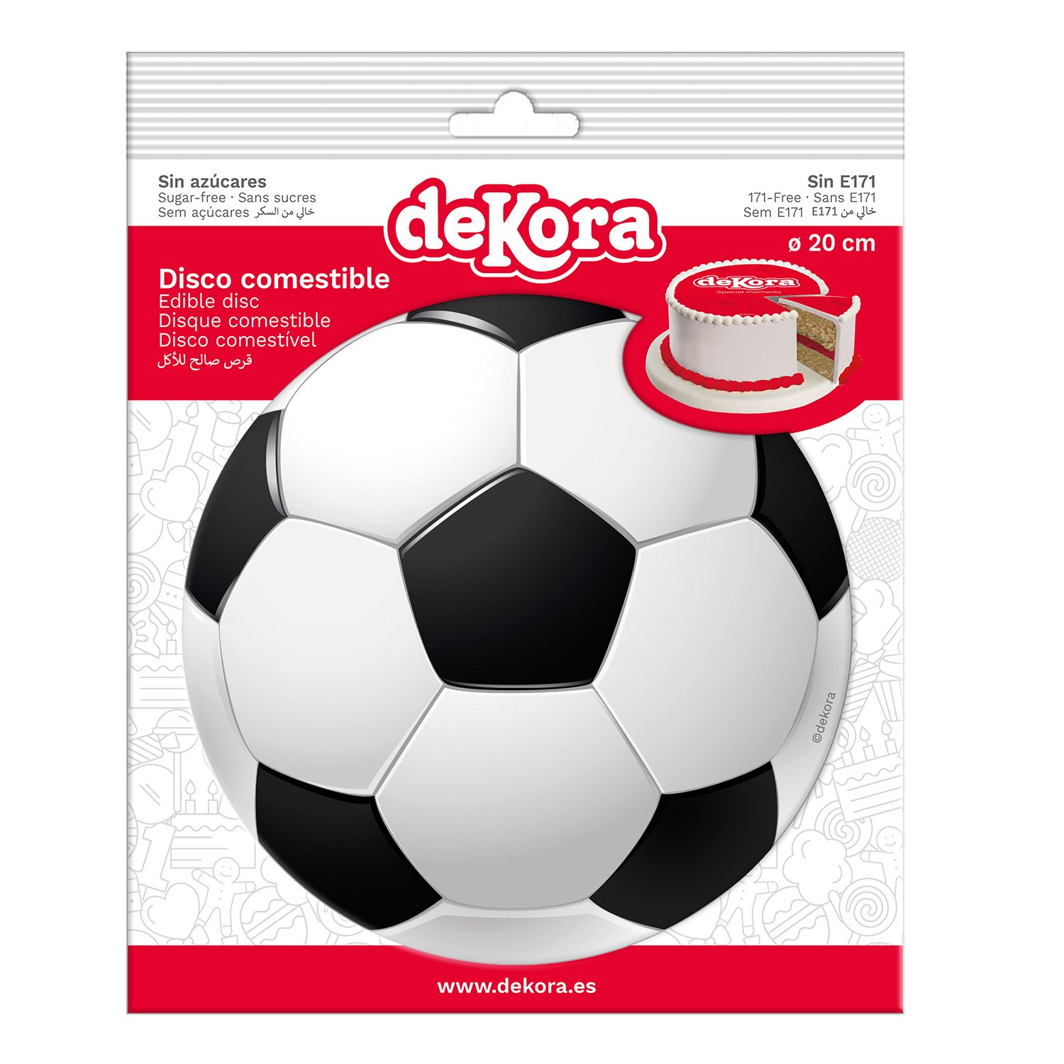 Dekora Brand Box Of 10 Edible Discs For Decorating Cakes With For Spiderman Marvel Design Dia 15.5Cm