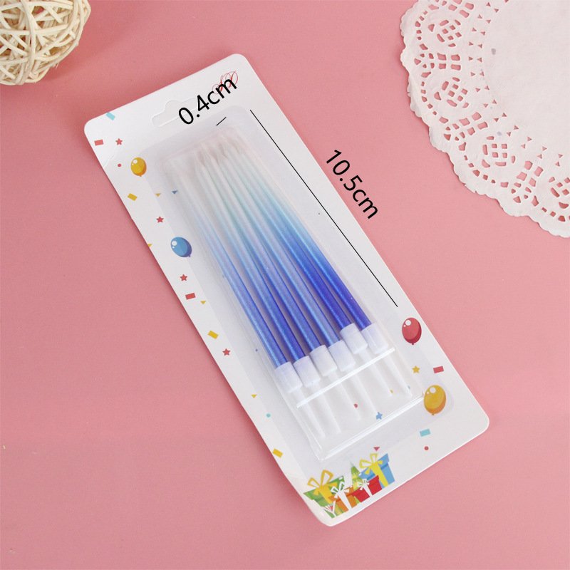 Hot Selling Dual Color Candle Candles Rainbow Gradient Colors Birthday Candles Cake Decorations Birthday Party Supplies