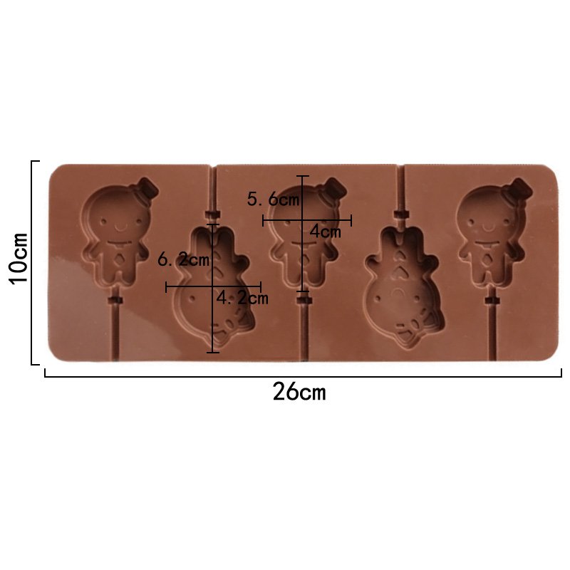 920 5 cavity cute baby shape lollipop mold hard candy cake tool kitchen supplies baking mold silicone mold wit withhout sticks