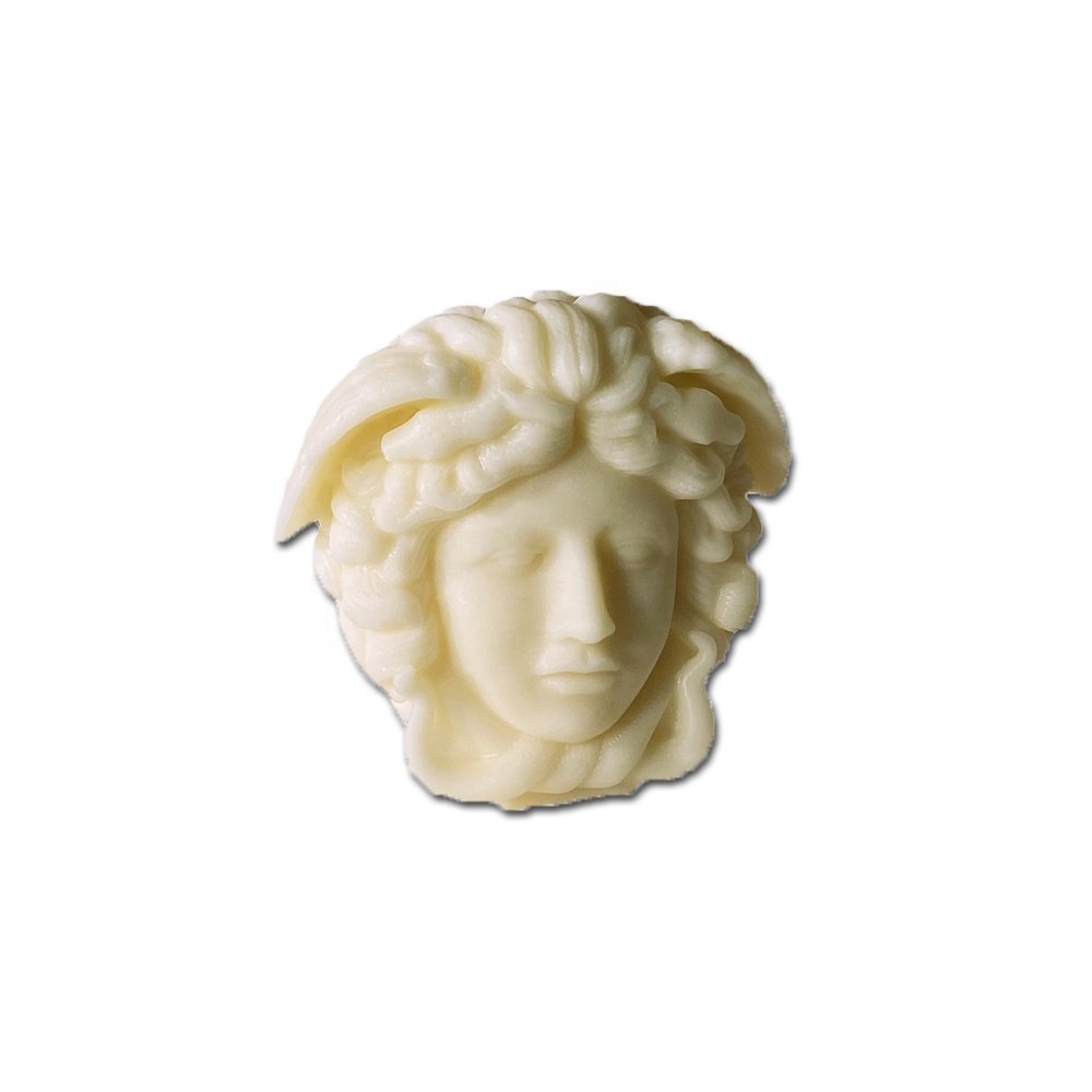 D-8136 Medusa Head Silicone Mold Candle Making Supplies Face Snake Hair Plaster Statue Crafts Make Tools Soy Wax Mould Ornament