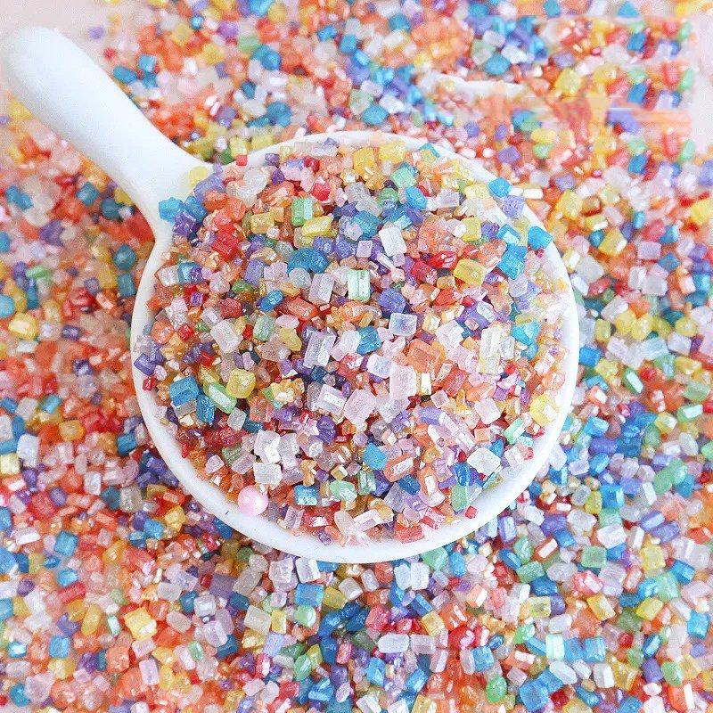100g/Bottle Pearlescent Colorful Mixed Edible Sugar Beads Cake Sprinkles Sugar Pearls for Candy Dessert Cupcake Decorating