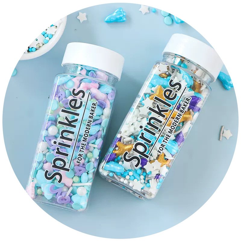 100g/Bottle Pearlescent Colorful Mixed Edible Sugar Beads Cake Sprinkles Sugar Pearls for Candy Dessert Cupcake Decorating