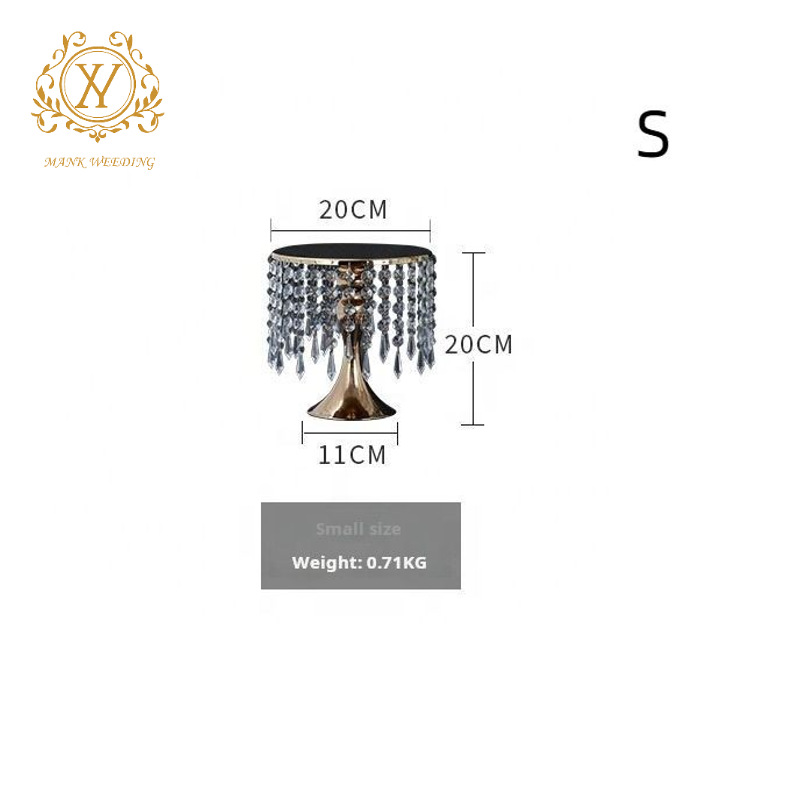 Wedding Hotel Decoration Dessert Plate Cake Table Wedding Scene Restaurant Metal Cake Stand Set
