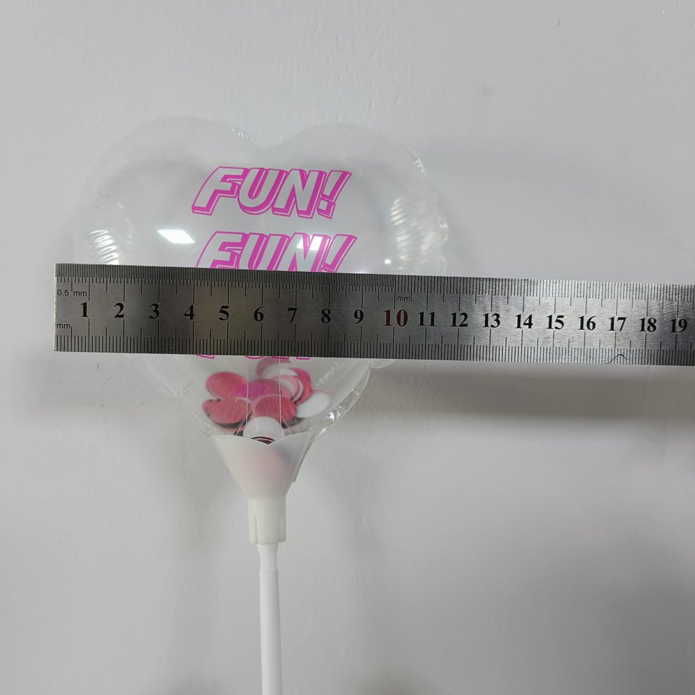 Factory wholesale mini size 5inch cake topper foil balloons hand holder stick mylar balloons for birthday party decoration