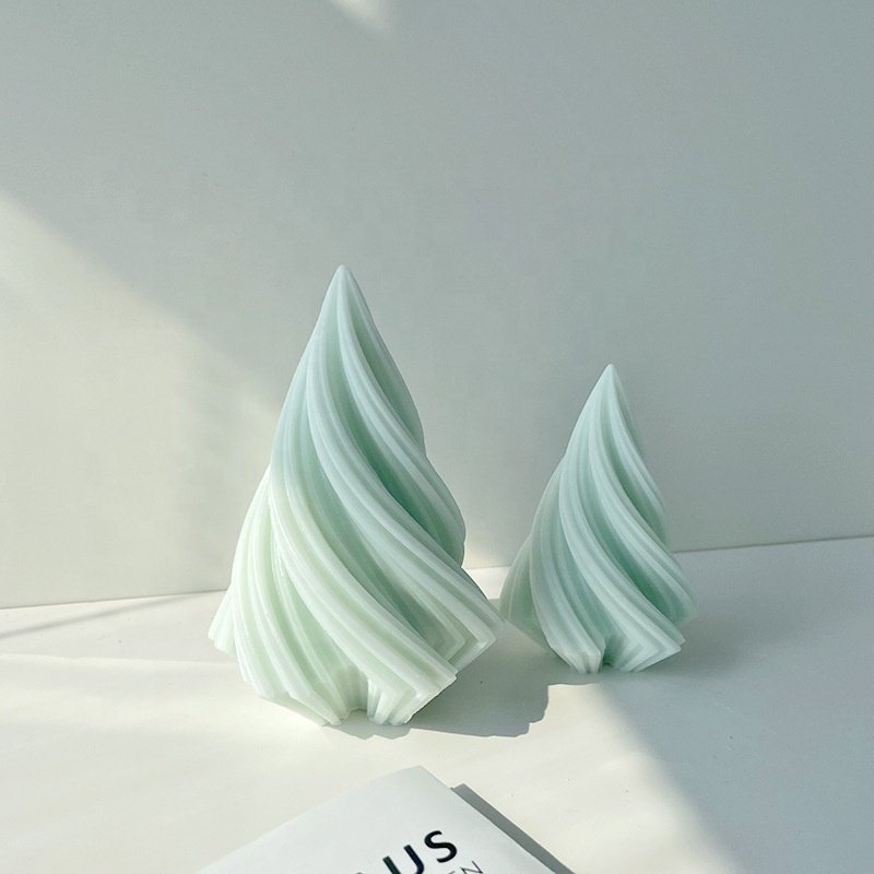 DM613 Silicone Molds for Wax Candle Making 3D Abstract Art Striped Soap Mold Home Decor Supplies