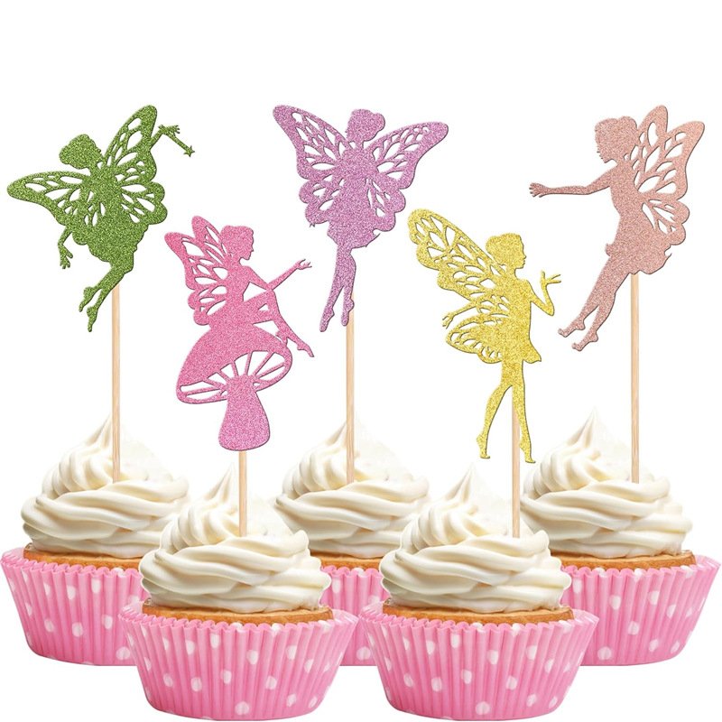 The latest hot-selling happy birthday cake topper cartoon princess cake topper paper princess birthday decoration