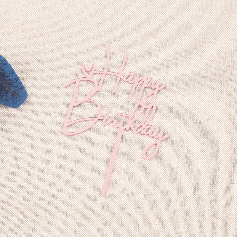 New cake decoration happy birthday acrylic cake topper baking decoration