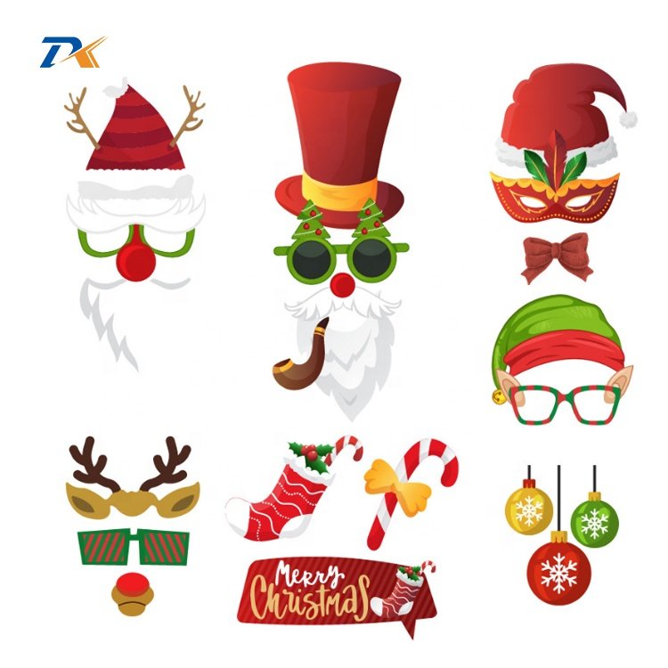 2022 creative birthday Christmas party decoration scene arrangement party glasses Happy holidays children girls boys cake hat he