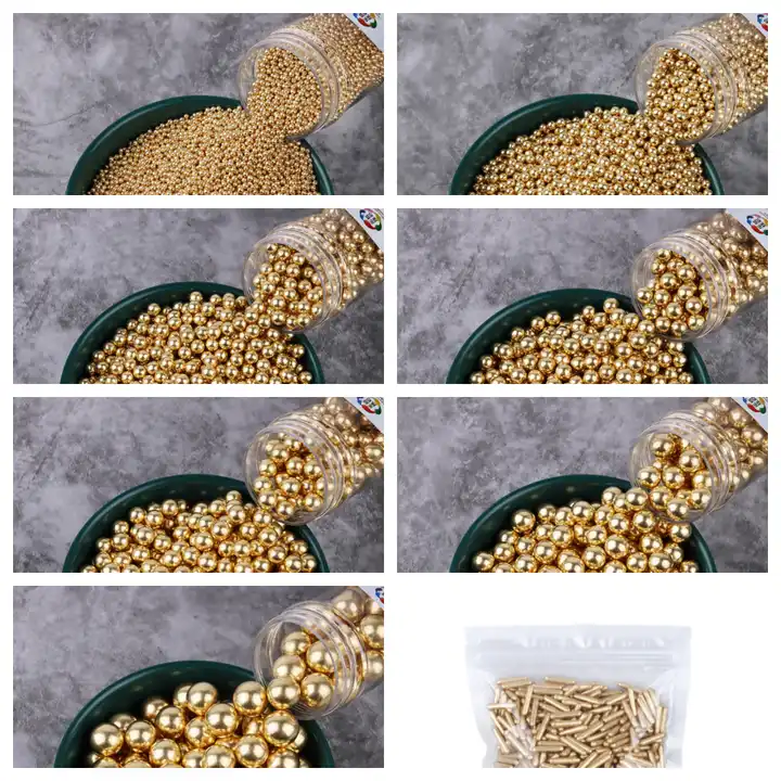 Hot sale Shiny Gold Sprinkle Pearl Sugar Candy Baking Cake Decorations cake beads Cooki Ice Cream cupcake sugar sprinkles