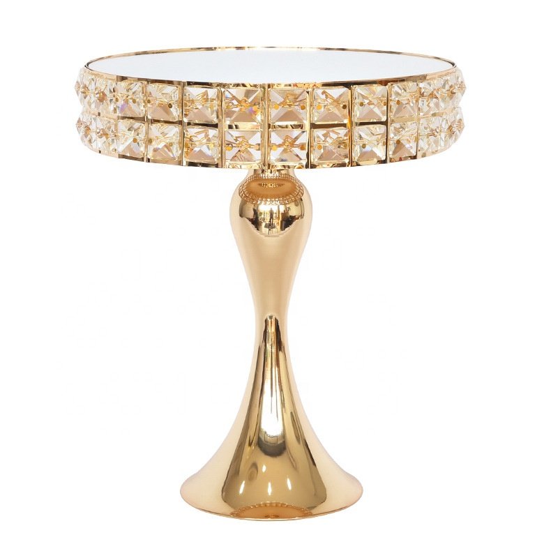 Wholesale popular crystal dessert display table hotel grocery store presentation gateau wedding tray cookware tool cakes stand