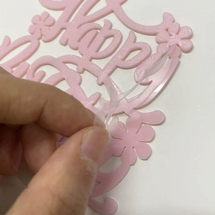 Heart Pink Pearls Cupcake Toppers for Girls Women Princess Party Decorations Supplies