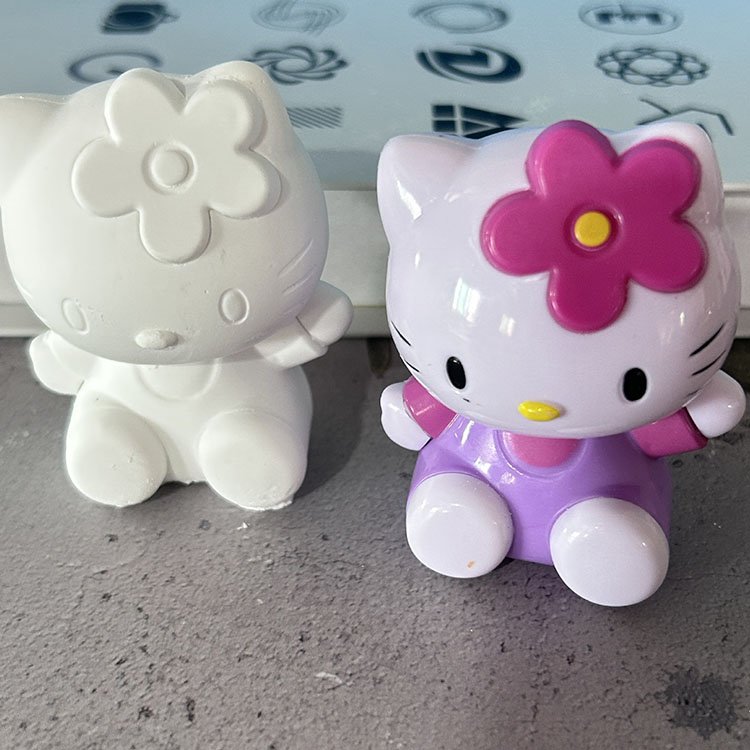 3D Mini cartoon characters Candle Silicone Mold Aromatherapy Soap Ornament Epoxy Resin Clay Mould Cake Making Molds Home Decors