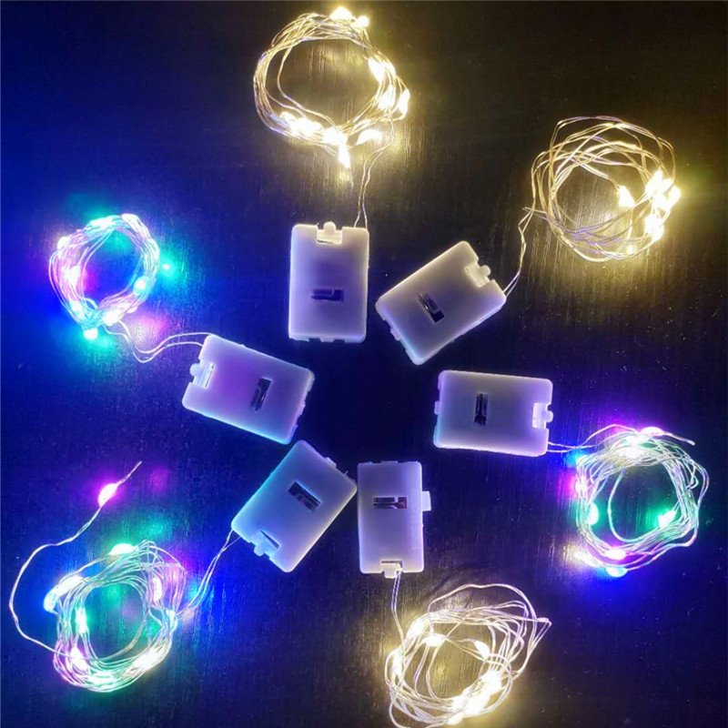 Led Fairy String Lights Battery Christmas Navidad Regalo Pastel Flores Cake Decoration Supplies Diy Flower Gift Box Decor Light