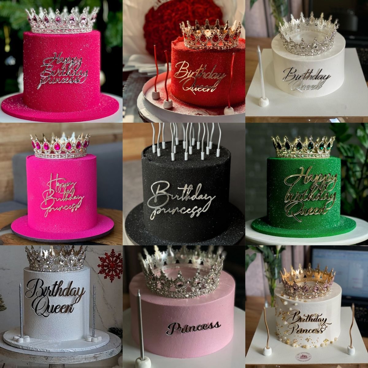 cake decorating supplies Hot Selling New Happy Birthday Acrylic Cake Topper for Cake Decoration