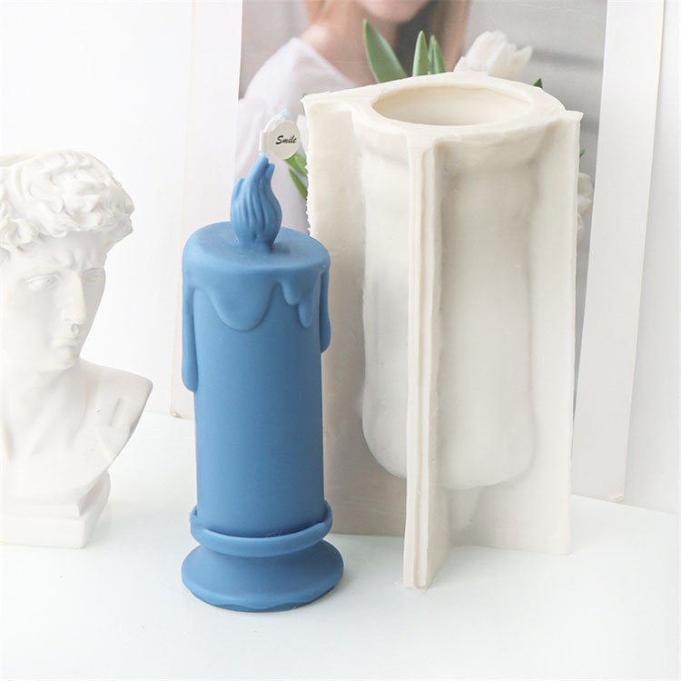 YS Nordic Long Rod Silicone Candle Molds Classical Cylindrical Home Decorations Casting Mould DIY Aromatherapy Candle Making
