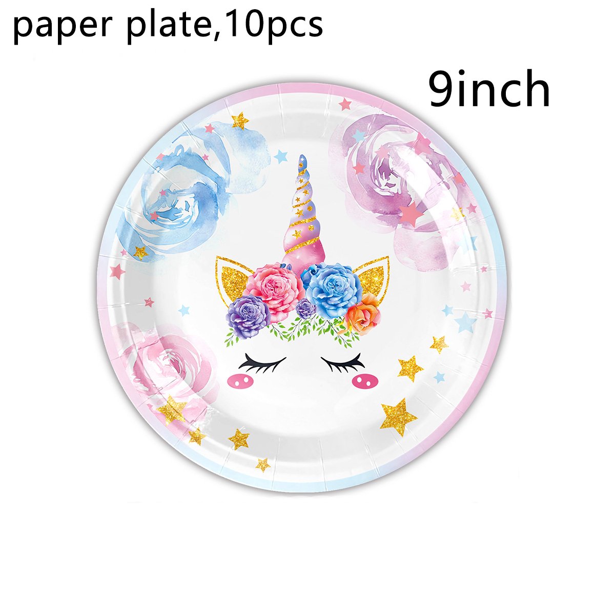 Pink Animal Party Tableware Supplies Pink Animal Disposable Paper Plate Paper Cup Party Decoration Set