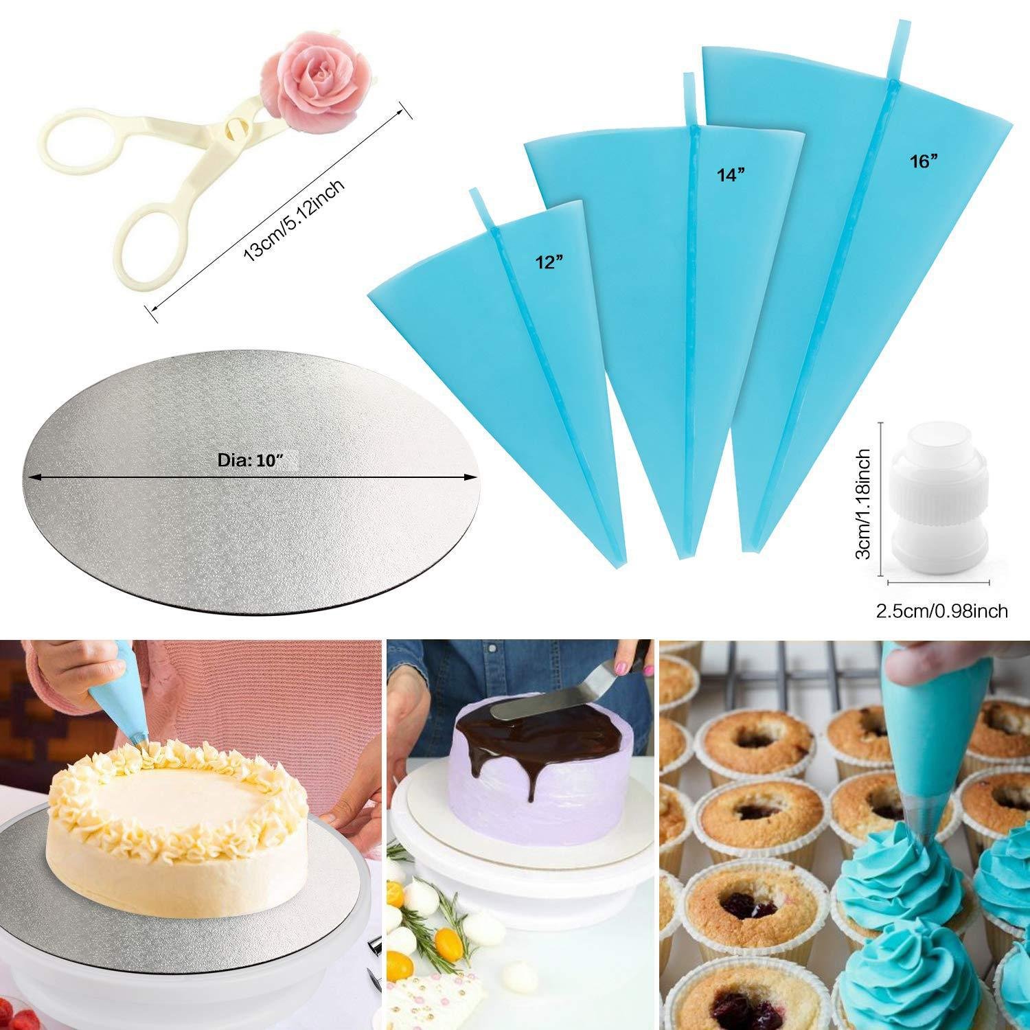 42pcs Cake Decorating Supplies Set with 24pcs cake nozzles 8pcs fondant tools