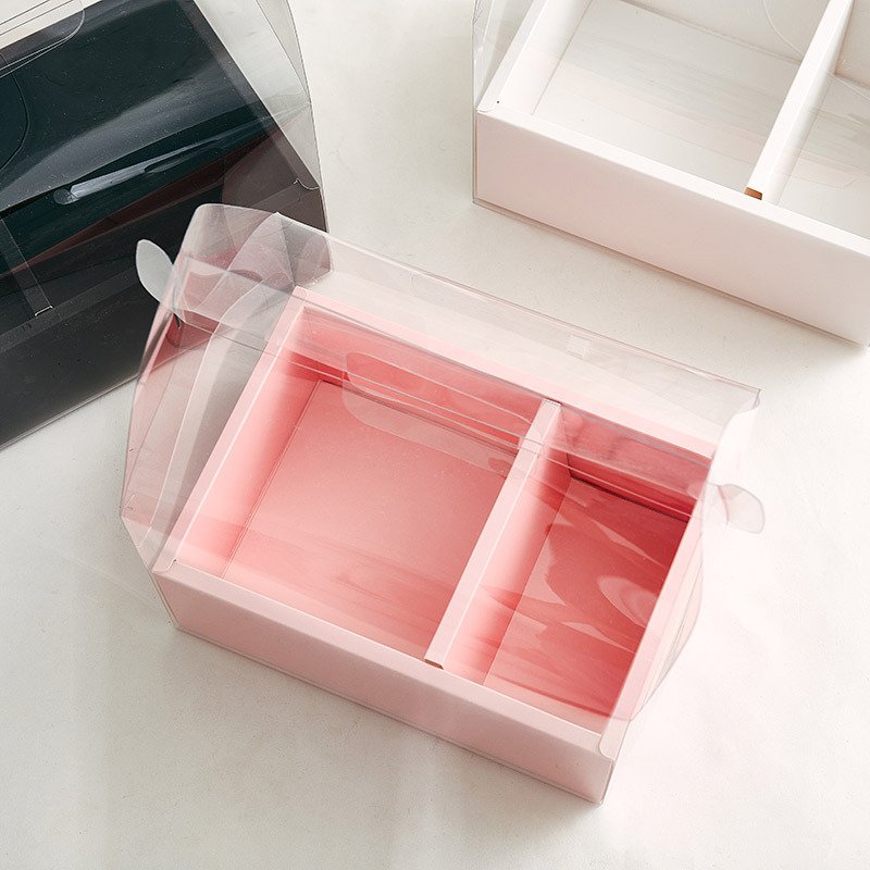 Flowers floral art hand holding pvc empty box wholesale flower packaging creative flower arrangement folding suppliers