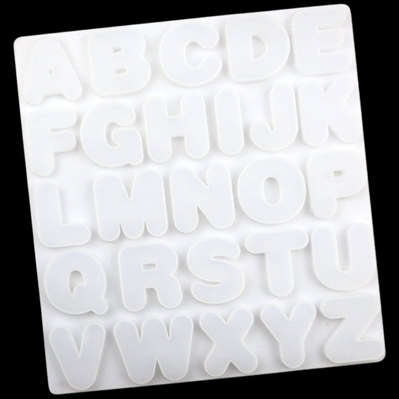 26 Letters Silicone Mold Cake Decorating Alphabet & Number Epoxy Resin Mold For DIY Jewelry Making Finding Craft Supplies Tools