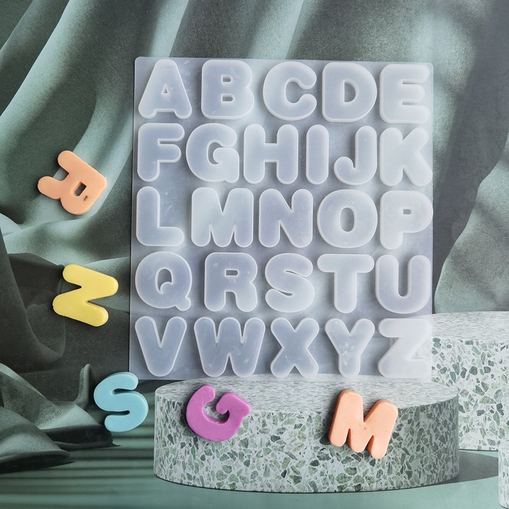 26 Letters Silicone Mold Cake Decorating Alphabet & Number Epoxy Resin Mold For DIY Jewelry Making Finding Craft Supplies Tools