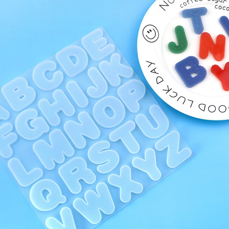 26 Letters Silicone Mold Cake Decorating Alphabet & Number Epoxy Resin Mold For DIY Jewelry Making Finding Craft Supplies Tools