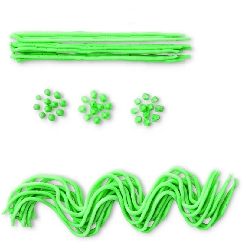 3pcs Stainless Steel Cream Decorating Nozzle Set Decorating Grass Shape Cake Nozzles